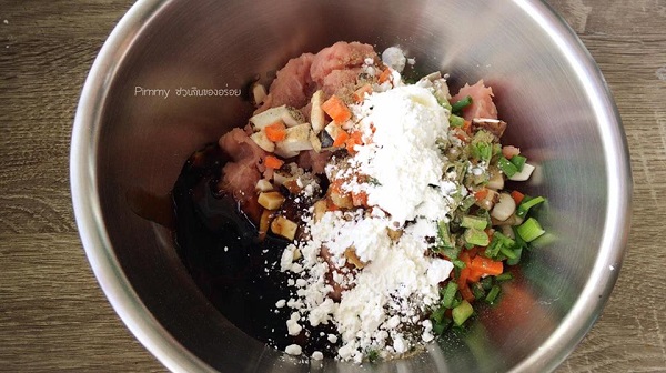 ซาลาเปาไส้หมูสับไข่เค็ม ซาลาเปาไส้หมูสับไข่เค็ม