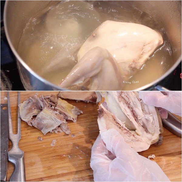 ขนมจีนน้ำยาไก่กะทิ ขนมจีนน้ำยาไก่กะทิ