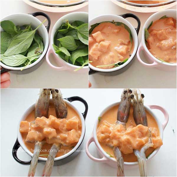 ห่ออหมกทะเลแซลมอนกุ้ง ห่ออหมกทะเลแซลมอนกุ้ง