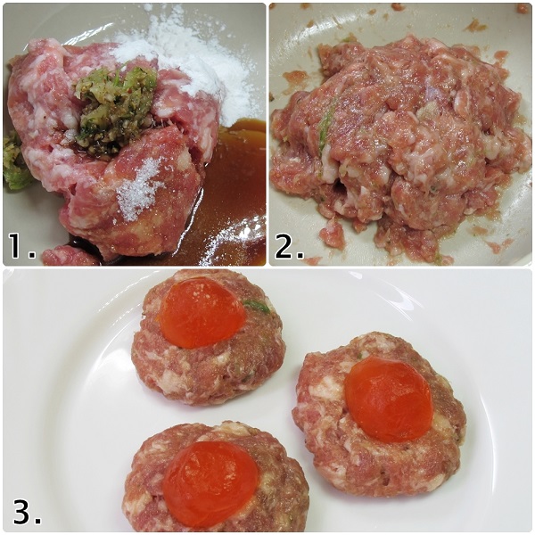 หมูสับนึ่งไข่เค็ม หมูสับนึ่งไข่เค็ม