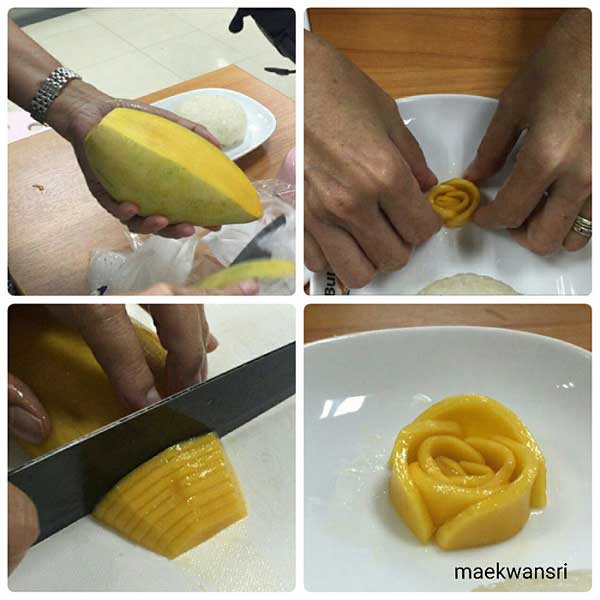 ข้าวเหนียวมะม่วงดอกกุหลาบ ข้าวเหนียวมะม่วงดอกกุหลาบ