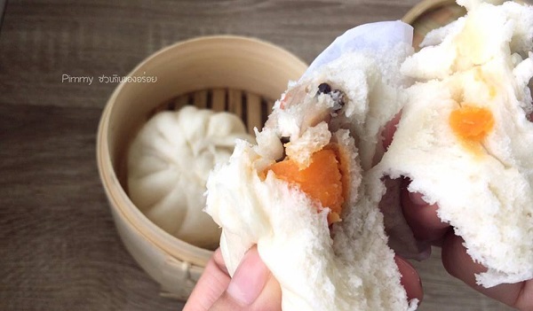 ซาลาเปาไส้หมูสับไข่เค็ม ซาลาเปาไส้หมูสับไข่เค็ม