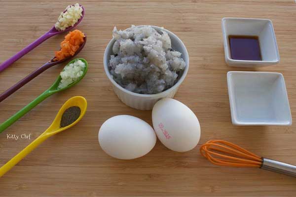 ไข่ตุ๋นกุ้งสับ ไข่ตุ๋นกุ้งสับ