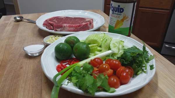 ยำเนื้อย่าง ยำเนื้อย่าง