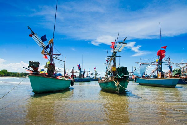 ชะอำ เรือประมง หาดชะอำ