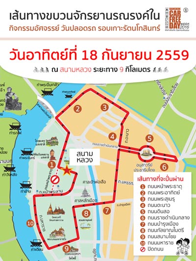 Bangkok Car Free Day 2016 Bangkok Car Free Day 2016