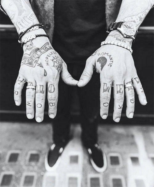 ลายสักที่มือ ลายสักที่มือ