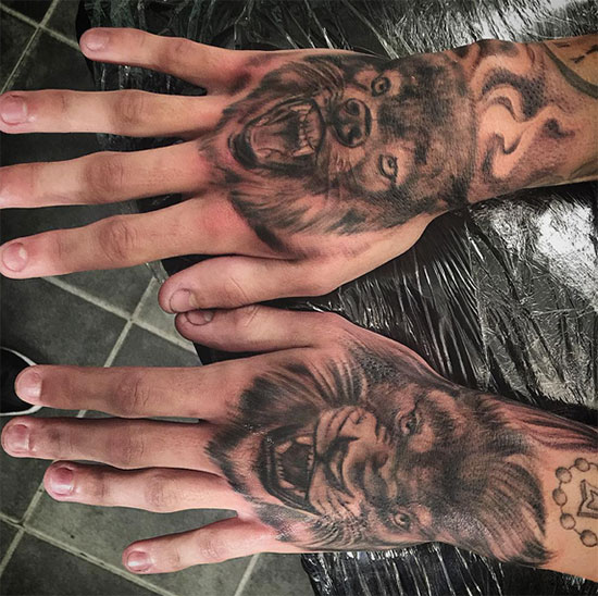 ลายสักที่มือ ลายสักที่มือ