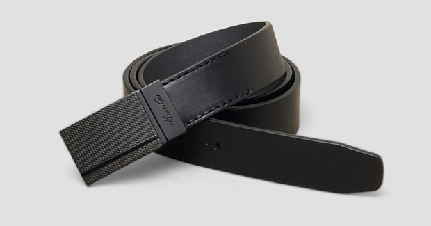 เข็มขัดทำงานชาย Kenneth Cole Cut Round Reversible Pebble Grain Belt