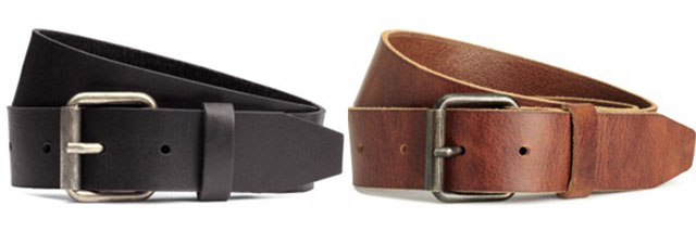 เข็มขัดทำงานชาย H&M Leather belt
