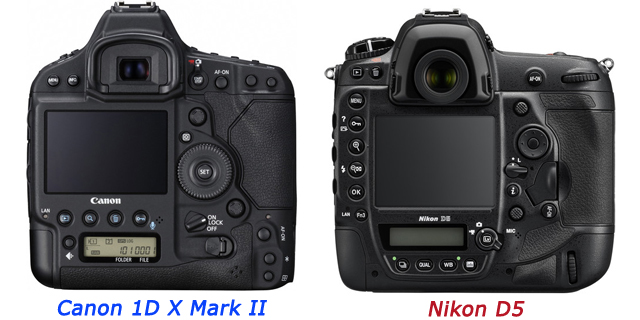 Canon 1D X Mark II, Nikon D5 Canon 1D X Mark II, Nikon D5