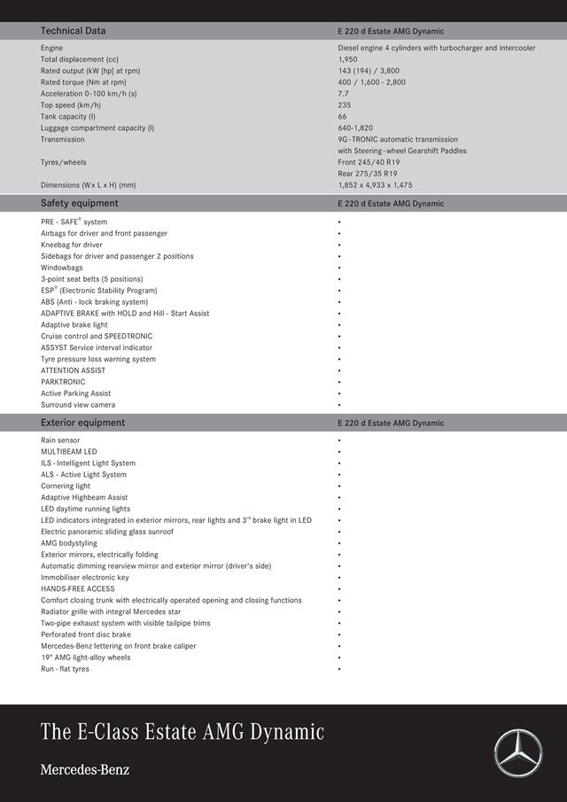 Mercedes-Benz E-Class Estate 2017 Mercedes-Benz E-Class Estate 2017