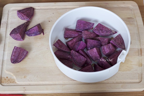 ขนมไข่นกกระทามันเทศญี่ปุ่น ขนมไข่นกกระทามันเทศญี่ปุ่น
