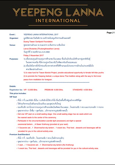ประเพณียี่เป็ง เชียงใหม่ ประเพณียี่เป็ง เชียงใหม่