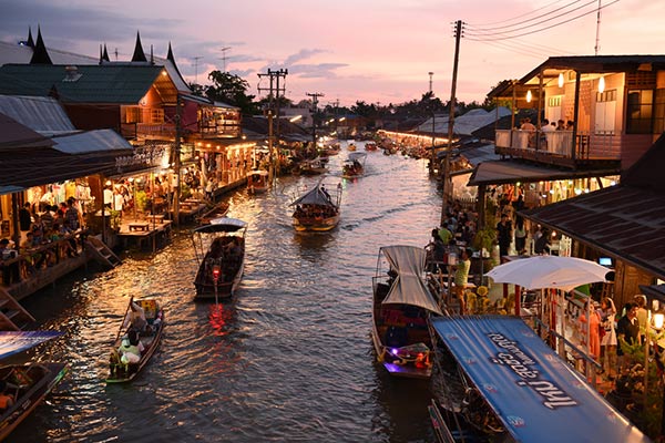 สถานที่ท่องเที่ยวตลาดน้ำอัมพวา สถานที่ท่องเที่ยวตลาดน้ำอัมพวา