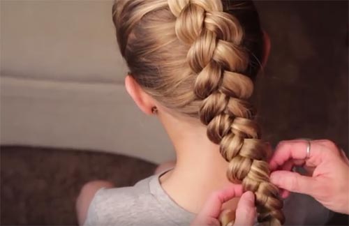 วิธีถักเปียนูน วิธีถักเปียนูน