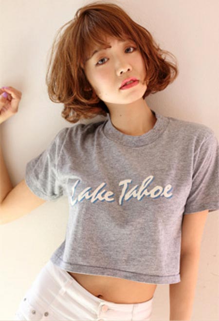 ทรงผมสั้นดัดลอน ทรงผมสั้นดัดลอน