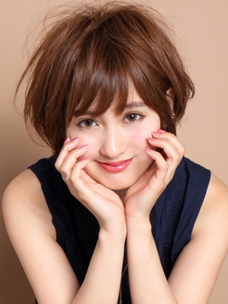 ทรงผมสั้นหญิง 2017 หน้ากลม ทรงผมสั้นหญิง 2017 หน้ากลม