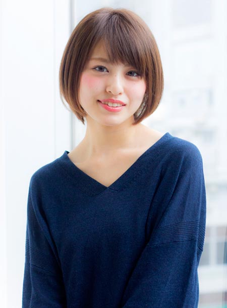 ทรงผมสั้นหญิง 2017 หน้ากลม ทรงผมสั้นหญิง 2017 หน้ากลม