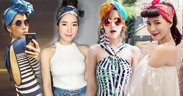 แต่งตัวกับผ้าผูกผม แต่งตัวกับผ้าผูกผม