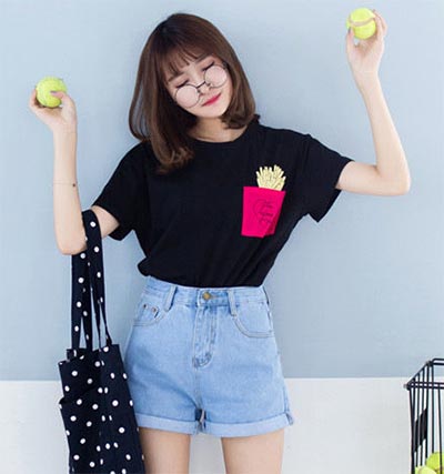 ยีนส์ขาสั้น ยีนส์ขาสั้น