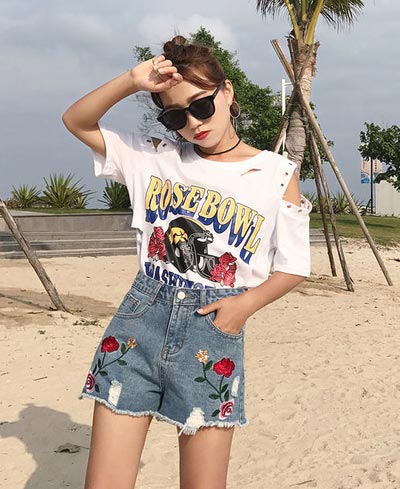 ยีนส์ขาสั้น ยีนส์ขาสั้น