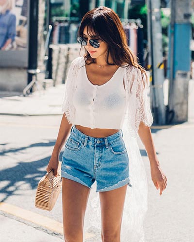 ยีนส์ขาสั้น ยีนส์ขาสั้น