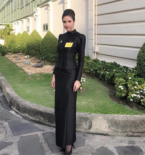 ชุดไทยจิตรลดาสีดำ ชุดไทยจิตรลดาสีดำ