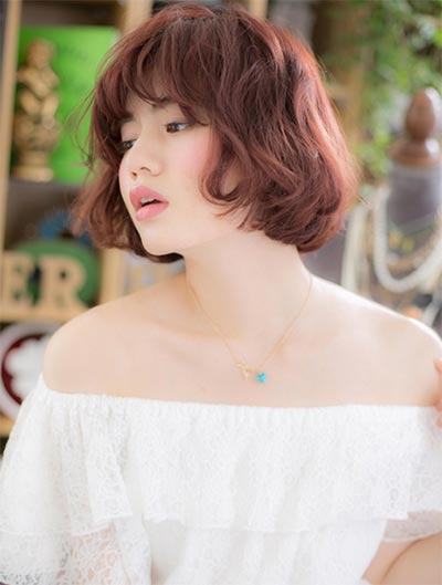 สีผมน้ำตาลอมชมพู สีผมน้ำตาลอมชมพู