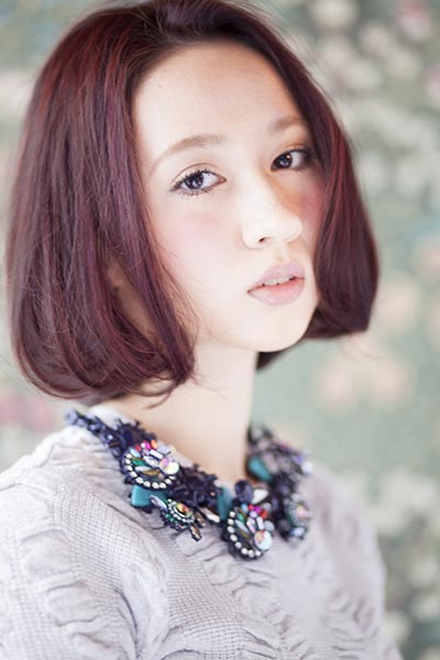 สีผมน้ำตาลอมชมพู สีผมน้ำตาลอมชมพู