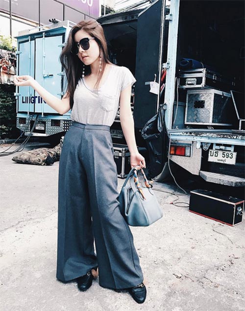 กางเกงขาบาน กางเกงขาบาน