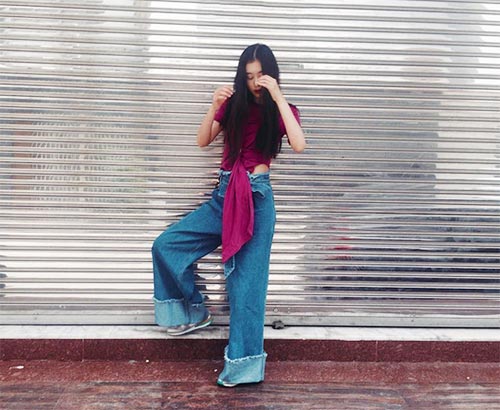 กางเกงขาบาน กางเกงขาบาน