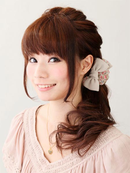 ทรงผมออกงานผมยาว ทรงผมออกงานผมยาว