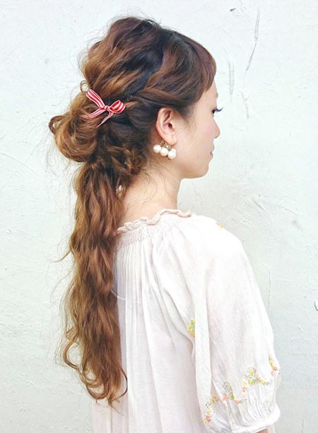 ทรงผมออกงานผมยาว ทรงผมออกงานผมยาว