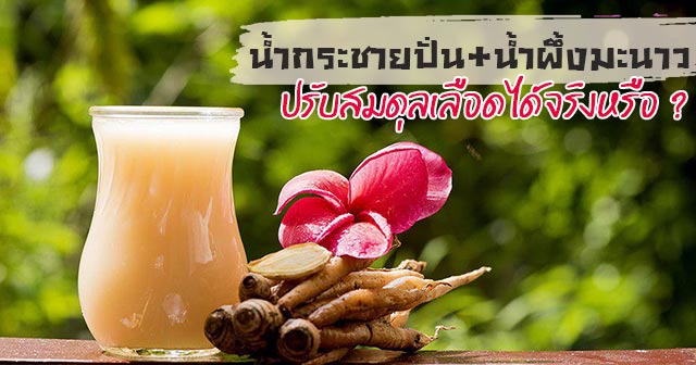 น้ำกระชายปั่น น้ำกระชายปั่น
