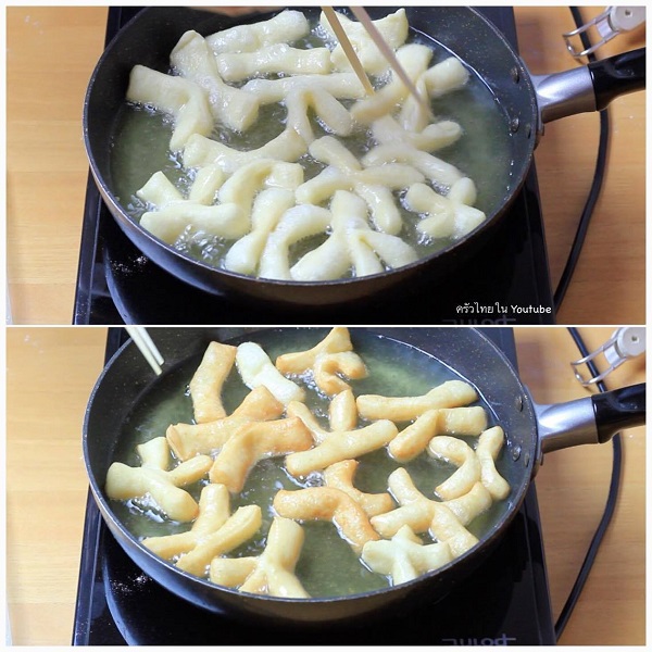ปาท่องโก๋จากแป้งพิซซ่า ปาท่องโก๋จากแป้งพิซซ่า