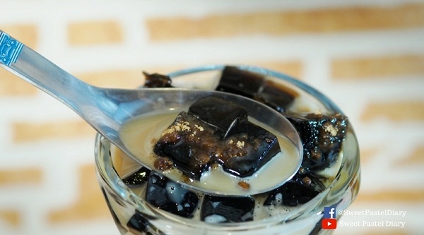 เฉาก๊วยนมสดเกล็ดหิมะคาราเมล เฉาก๊วยนมสดเกล็ดหิมะคาราเมล