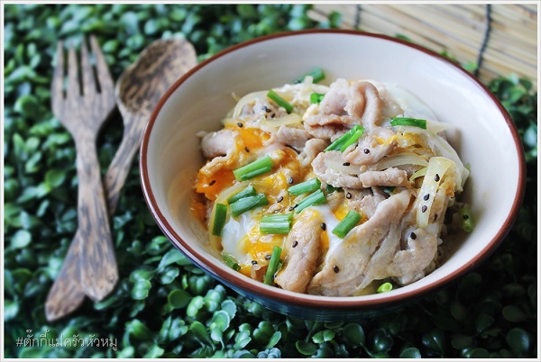 ข้าวหน้าหมูสไลซ์ซอสเทอริยากิ ข้าวหน้าหมูสไลซ์ซอสเทอริยากิ
