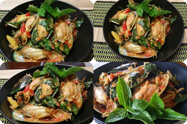 หอยแมลงภู่นิวซีแลนด์ผัดฉ่า หอยแมลงภู่นิวซีแลนด์ผัดฉ่า