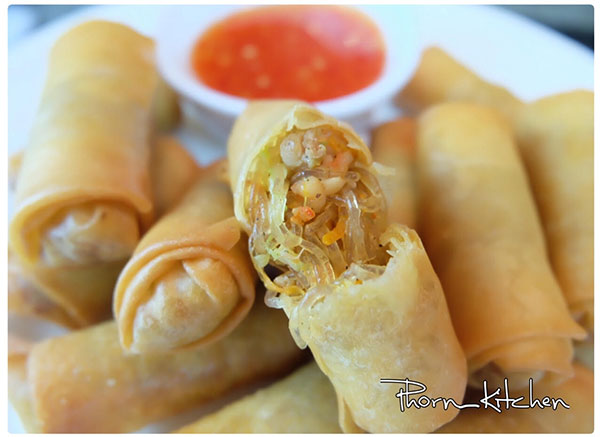 เปาะเปี๊ยะทอดไส้วุ้นเส้นหมูสับ เปาะเปี๊ยะทอดไส้วุ้นเส้นหมูสับ