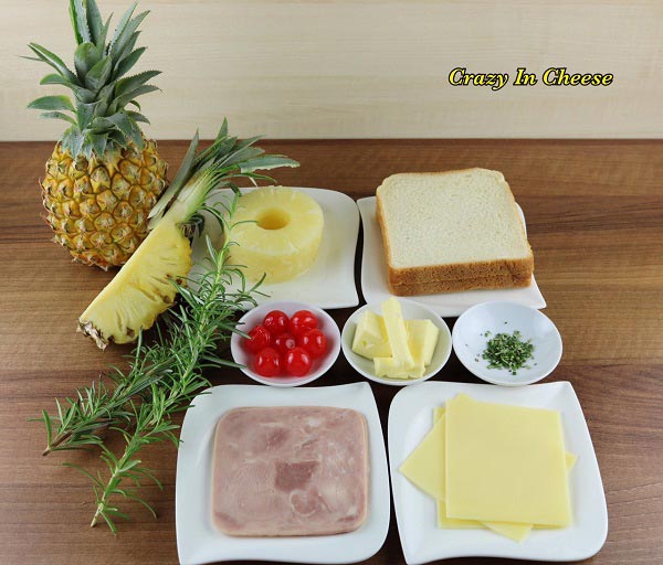 ขนมปังแซนด์วิชฮาวายเอี้ยน ขนมปังแซนด์วิชฮาวายเอี้ยน
