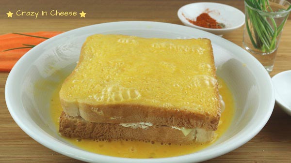 แซนด์วิชทอดไส้ครีมชีส แซนด์วิชทอดไส้ครีมชีส