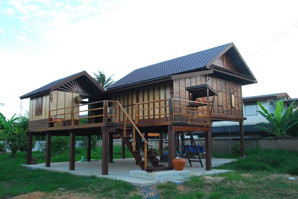 บ้านไม้ชั้นเดียวใต้ถุนสูง บ้านไม้ชั้นเดียวใต้ถุนสูง