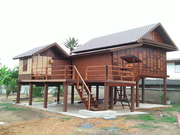 บ้านไม้ชั้นเดียวใต้ถุนสูง บ้านไม้ชั้นเดียวใต้ถุนสูง