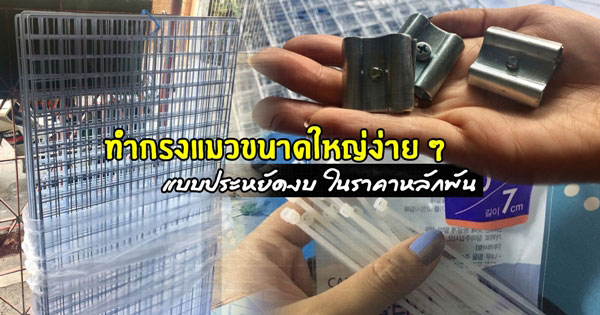 ทำกรงแมวขนาดใหญ่ ทำกรงแมวขนาดใหญ่