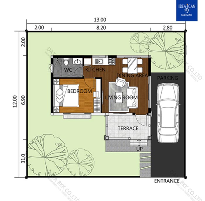 แบบบ้านชั้นเดียว แบบบ้านชั้นเดียว