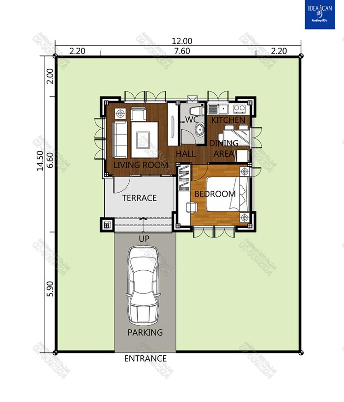 แบบบ้านชั้นเดียว แบบบ้านชั้นเดียว