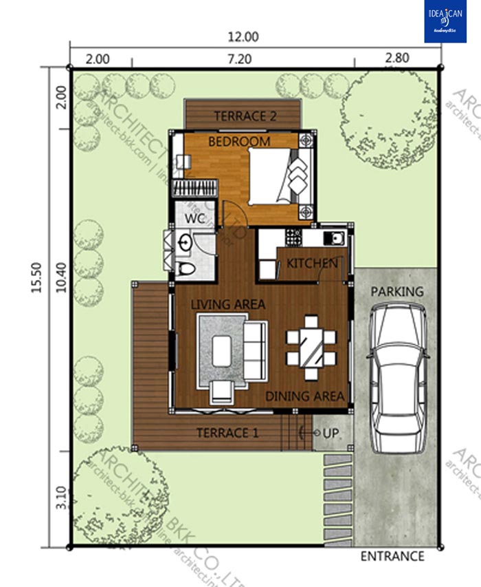 แบบบ้านชั้นเดียว แบบบ้านชั้นเดียว