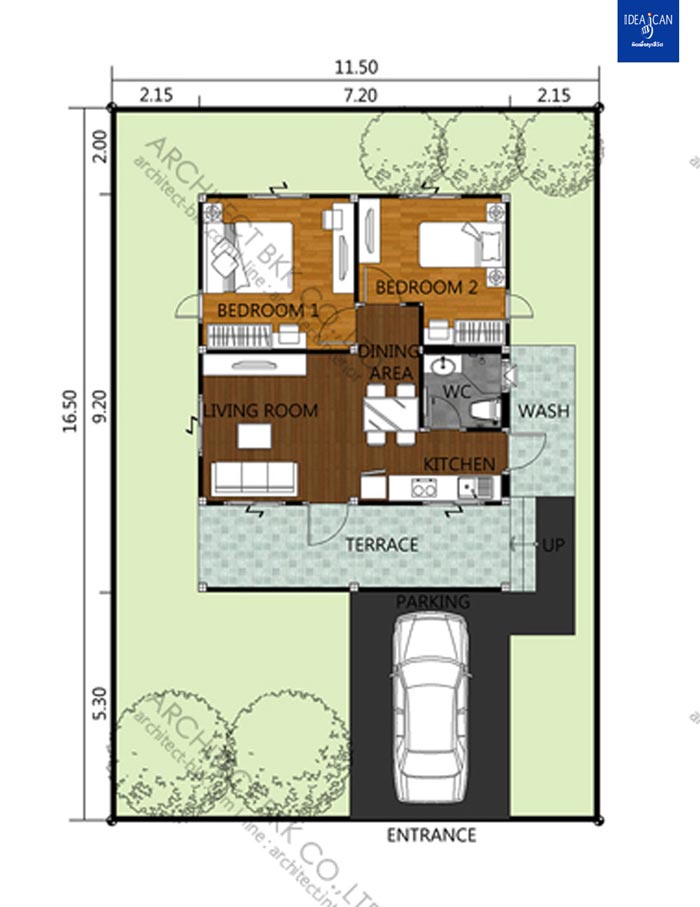 แบบบ้านชั้นเดียว แบบบ้านชั้นเดียว