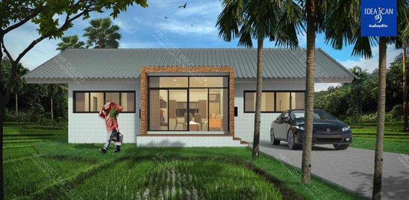 แบบบ้านชั้นเดียว แบบบ้านชั้นเดียว